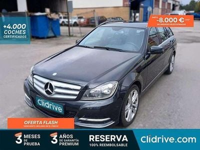 Usado Mercedes C180 120 CV (88 kW) 2012 Negro Familiar
