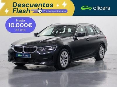 Usado BMW 318 150 CV (110 kW) 2020 Negro Familiar
