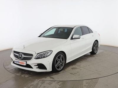 Usado Mercedes C200 AMG line 197 CV (144 kW) 2019 Blanco Berlina