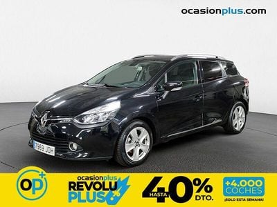 Usado Renault Clio GrandTour Dynamique 90 CV (66 kW) 2015 Negro Familiar