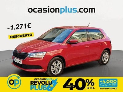 Usado Skoda Fabia Ambition 60 CV (44 kW) 2020 Rojo