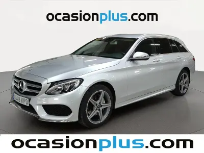 Usado Mercedes C220 AMG 170 CV (125 kW) 2018 Gris plata Familiar