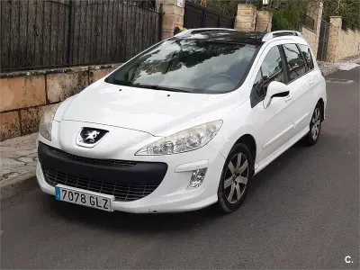 Brugt Peugeot 308 SW Sport 110 HK (80 kW) 2009 Hvid Stationcar