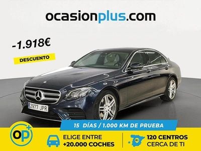 Usado Mercedes E200 184 CV (135 kW) 2016 Azul Berlina