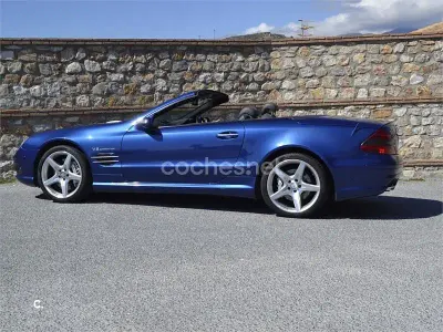 Usado Mercedes SL55 AMG AMG 500 CV (367 kW) 2004 Azul Descapotable