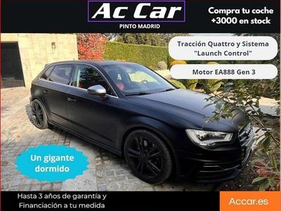Usado Audi S3 Sportback 300 CV (220 kW) 2014 Negro Utilitario