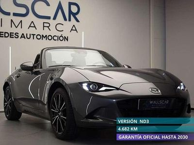 Gris Usado 2024 Mazda MX5 Exclusive-Line Descapotable | 32.900 € (Precio justo)