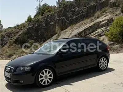 Usado Audi A3 Ambiente 140 CV (102 kW) 2008 Negro Utilitario