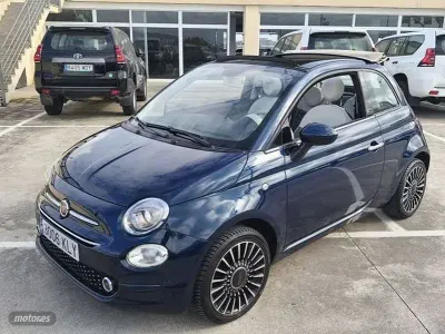 Usado Fiat 500C Lounge 69 CV (50 kW) 2018 Azul Descapotable