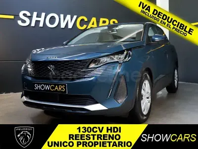 Usado Peugeot 3008 Active 130 CV (95 kW) 2022 Azul SUV