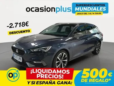 Usado Seat Leon FR 150 CV (110 kW) 2021 Gris Familiar