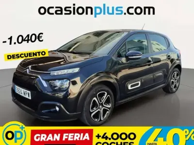 Usado Citroën C3 PureTech 82 CV (60 kW) 2024 Negro Utilitario
