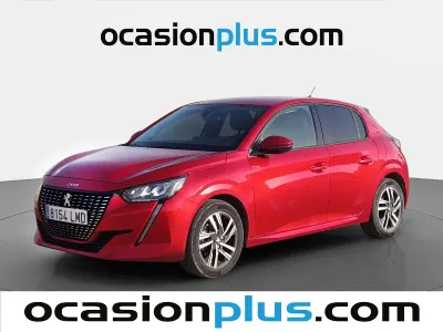 Usado Peugeot 208 Allure 102 CV (75 kW) 2021 Rojo Utilitario