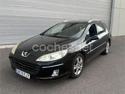 Usado Peugeot 407 Sport 136 CV (100 kW) 2006 Negro Familiar