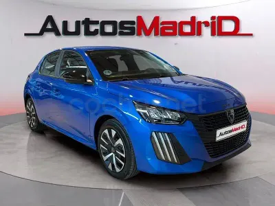 Usado Peugeot 208 Active 100 CV (73 kW) 2024 Azul Utilitario