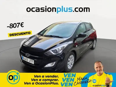 Usado Hyundai i30 101 CV (74 kW) 2016 Negro Utilitario