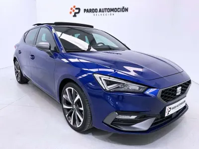 Usado Seat Leon FR 150 CV (110 kW) 2021 Azul Utilitario