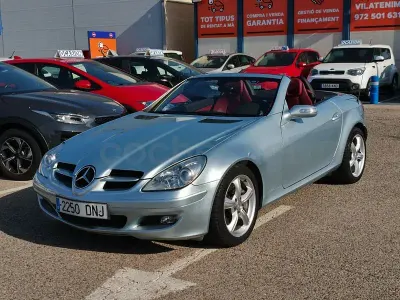 Usado Mercedes SLK350 272 CV (200 kW) 2005 Azul Descapotable