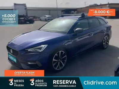 Usado Seat Leon ST FR 150 CV (110 kW) 2021 Azul Familiar