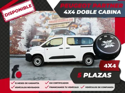 Usado Peugeot Partner S 130 CV (95 kW) 2022 Blanco Monovolumen