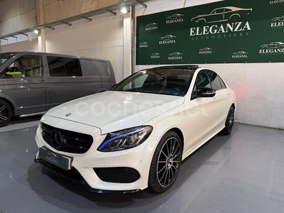 Usado Mercedes C220 AMG line 170 CV (125 kW) 2015 Blanco Berlina