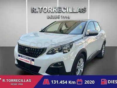 Usado Peugeot 3008 Active 130 CV (95 kW) 2020 Blanco SUV