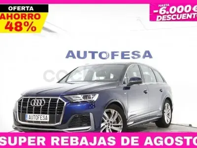 Usado Audi Q7 S-Line 286 CV (210 kW) 2021 Azul SUV