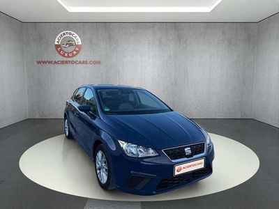 Usado Seat Ibiza Reference 95 CV (69 kW) 2018 Azul Utilitario