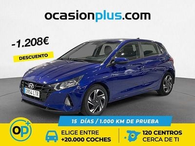 Azul Usado 2021 Hyundai i20 Berlina | 13.290 € (Precio justo)