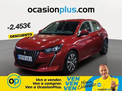 Usado Peugeot 208 Active 100 CV (73 kW) 2020 Rojo Utilitario