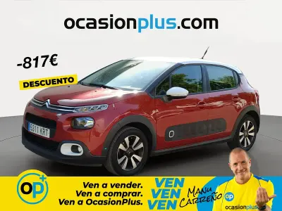 Usado Citroën C3 Feel 82 CV (60 kW) 2018 Rojo Utilitario