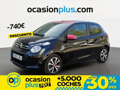 Usado Citroën C1 Feel 82 CV (60 kW) 2017 Negro Utilitario