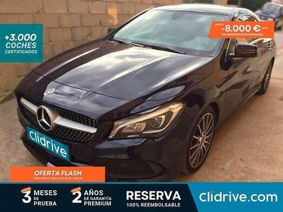 Usado Mercedes CLA200 136 CV (100 kW) 2017 Azul Coupe