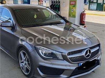 Usado Mercedes CLA220 AMG line 177 CV (130 kW) 2015 Gris / plata Berlina