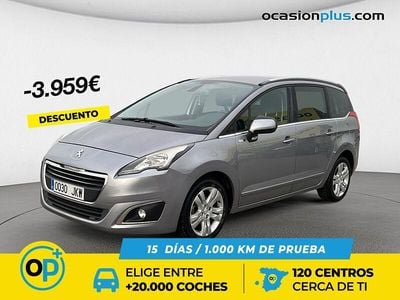 Gris Usado 2015 Peugeot 5008 Style Monovolumen | 9491 € (Precio justo)