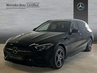 Negro Usado 2024 Mercedes C300 AMG line Familiar | 49.900 €