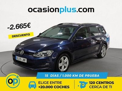 Azul Usado 2017 VW Golf VII Advance Familiar | 14.390 € (Precio justo)