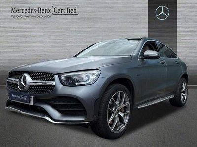 Usado Mercedes GLC300e AMG line 306 CV (225 kW) 2021 Gris selenita