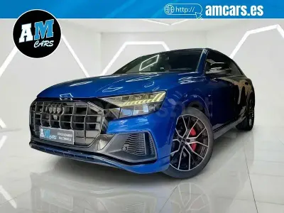 Usado Audi Q8 S-line plus 462 CV (339 kW) 2021 Azul SUV