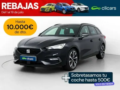 Usado Seat Leon ST FR 150 CV (110 kW) 2021 Negro Familiar