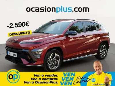 Usado Hyundai Kona N Line 129 CV (94 kW) 2024 Rojo SUV