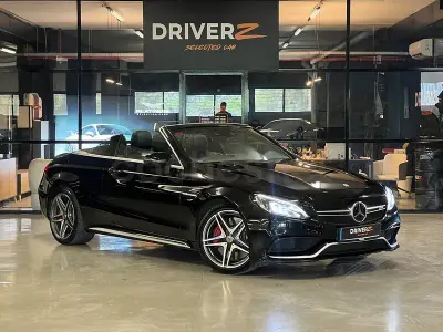 Usado Mercedes C63S AMG 510 CV (375 kW) 2016 Negro Descapotable