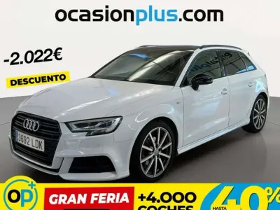 Usado Audi A3 Sportback S-Line 150 CV (110 kW) 2019 Blanco Utilitario