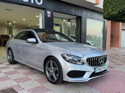 Gris / plata Usado 2016 Mercedes C200 AMG line Berlina | 16.950 € (Precio justo)