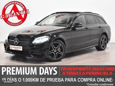 Negro Usado 2020 Mercedes C300 AMG line Familiar | 29.890 €