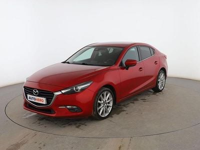 Rojo Usado 2017 Mazda 3 Luxury Berlina | 14.999 € (Precio justo)