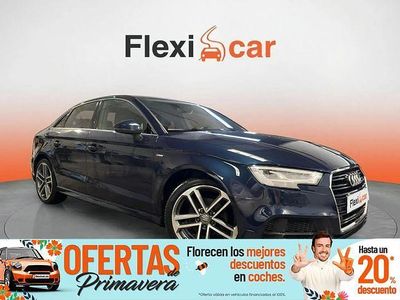 Usado Audi A3 S-Line 116 CV (85 kW) 2019 Azul Berlina