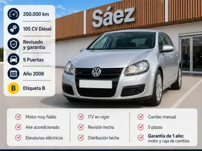 Brugt VW Golf V 105 HK (77 kW) 2008 Grå Hatchback