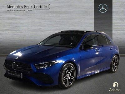 Usado Mercedes A180 AMG line 136 CV (100 kW) 2025 Azul espectra Berlina