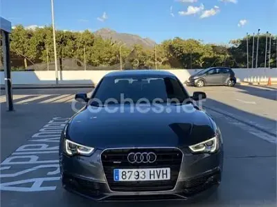 Usado Audi A5 S-Line 177 CV (130 kW) 2014 Gris / plata Coupe